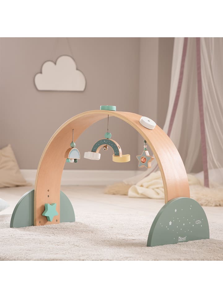 howa Spielbogen Baby Gym Spieltrapez aus Holz 