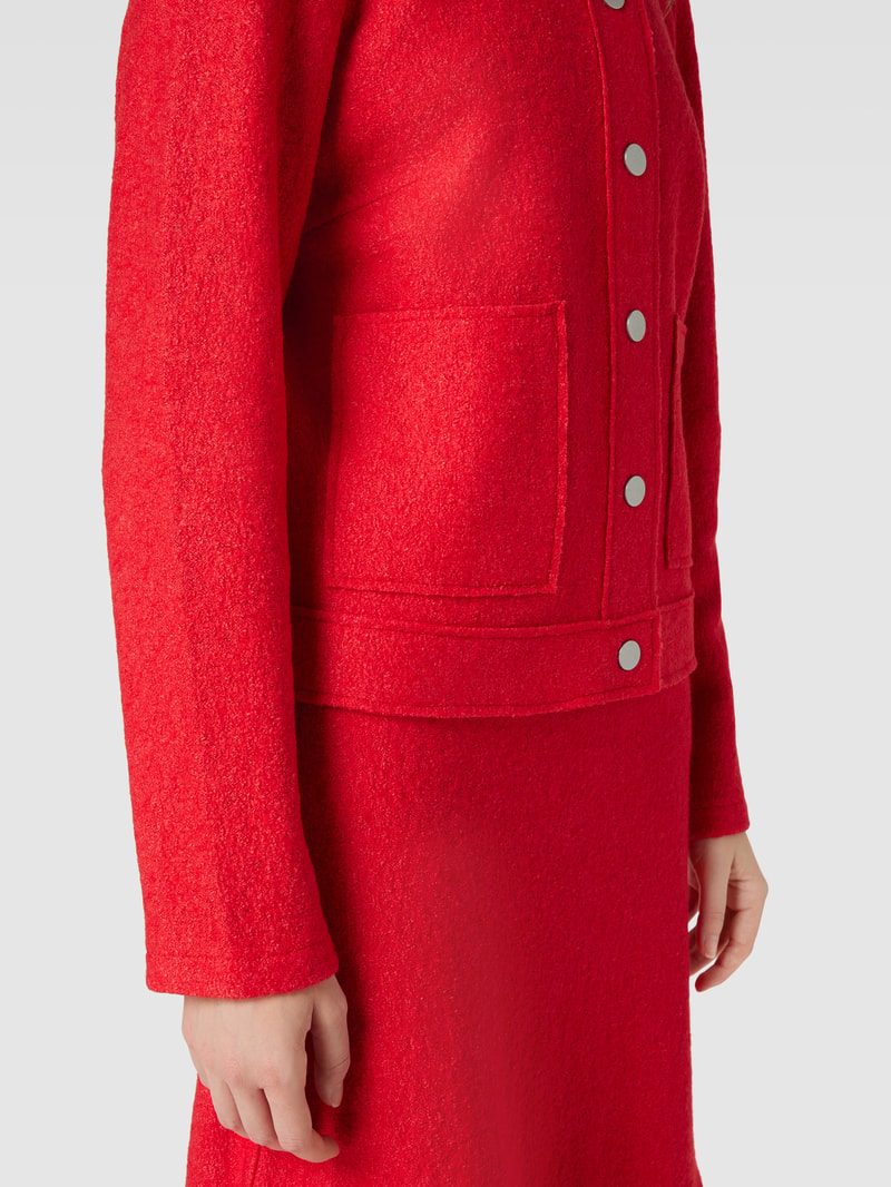 Blazer mit aufgesetzten Taschen in rot