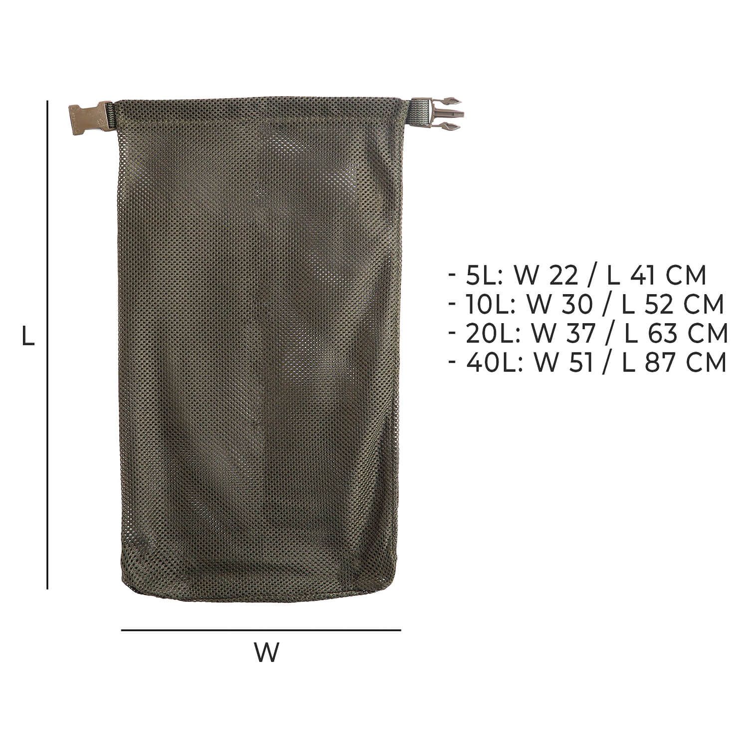 Rolltop Stuffsack Mesh