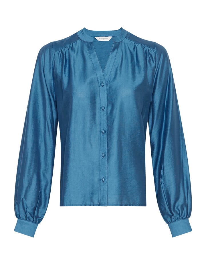 MOSS COPENHAGEN Bluse in Blau günstig kaufen