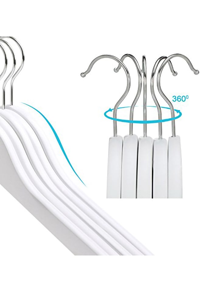 Songmics 20er-Set: Kleiderbügel in Weiß/ Silber - (B)35 x (H)20 cm günstig kaufen onesize