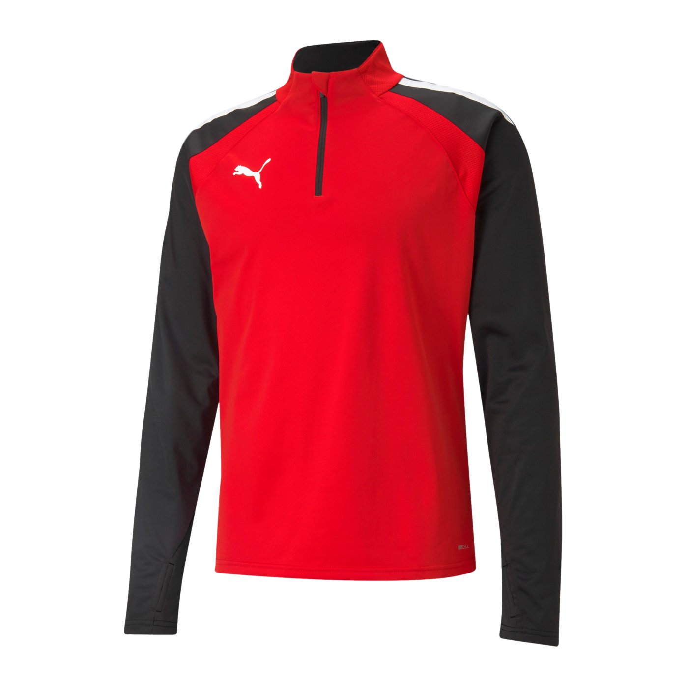 PUMA teamLIGA HalfZip Sweatshirt Rot Schwarz F01