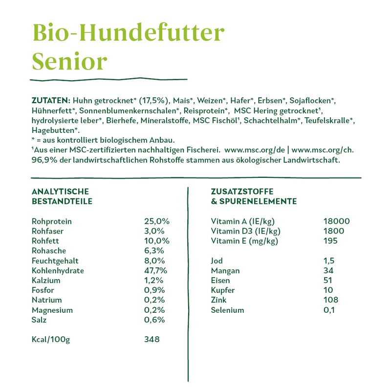 Yarrah Bio Senior Huhn