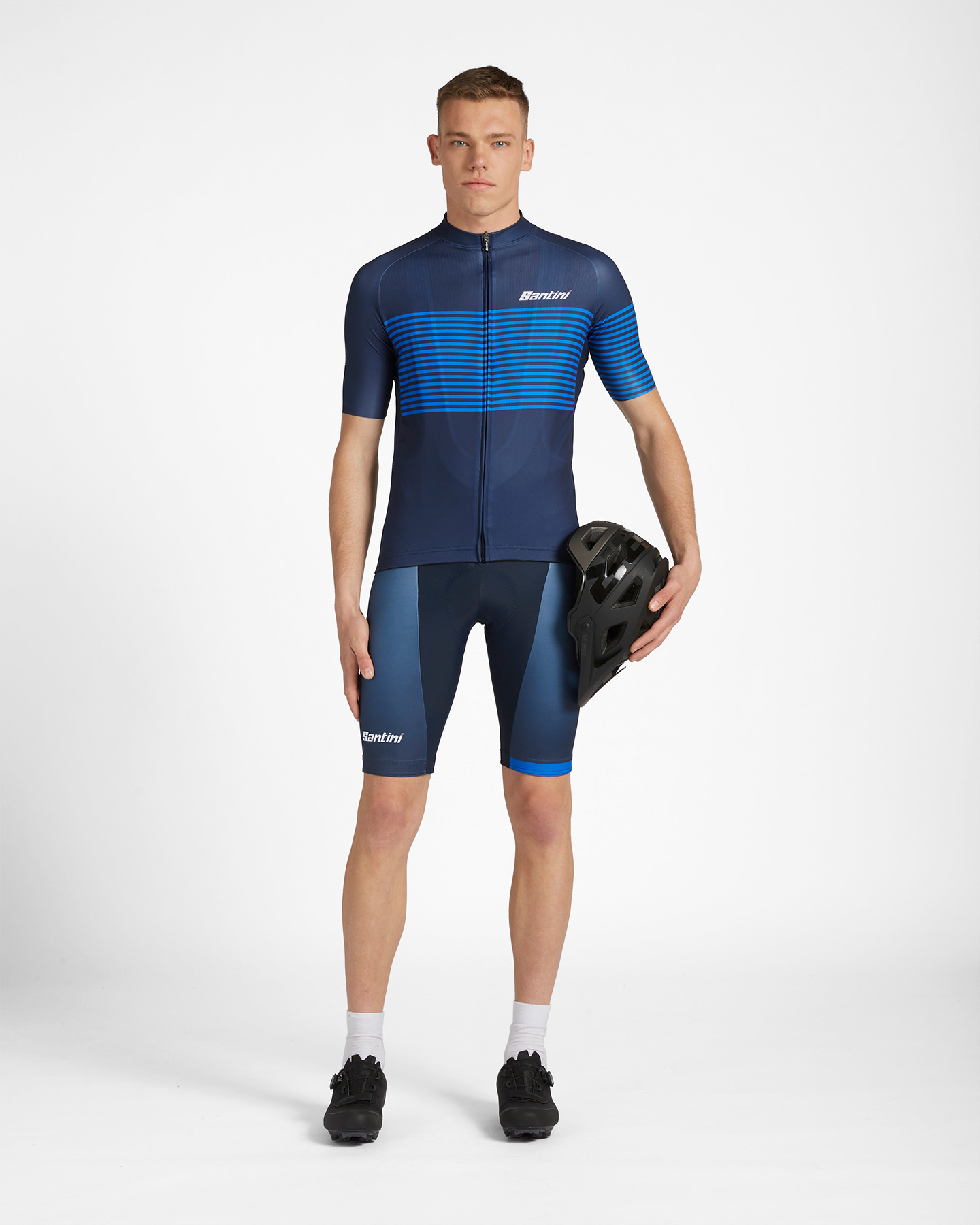 Spodenki kolarskie Santini Racing Virtus + Eco Max M 9C1071MAXR1VIRT-B