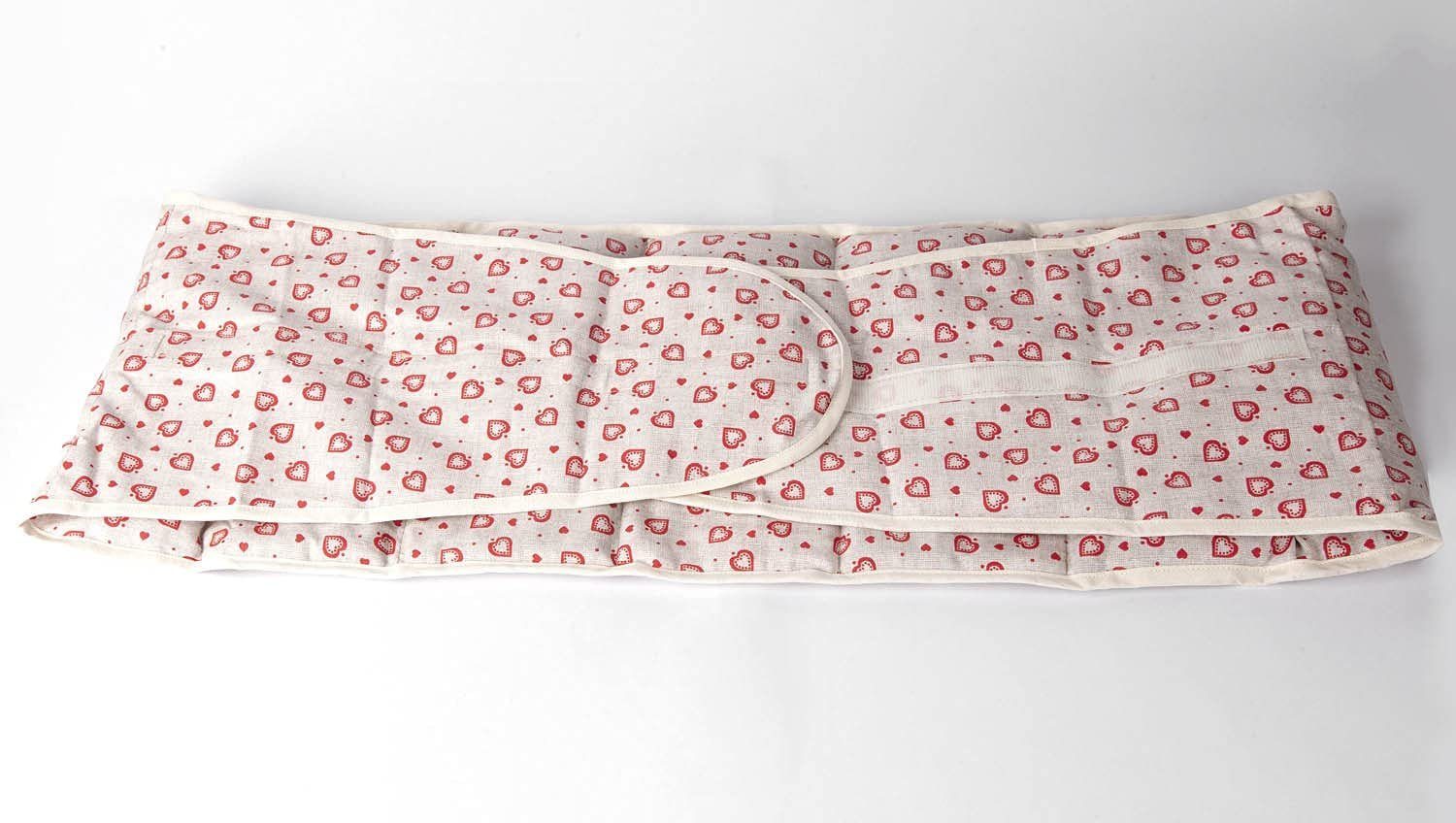 Giraffenland Wärmekissen Kirschkernkissen. Gürtel mit Klettverschluss, ca. 135cm, 7-Kammer - Wärmekissen Rücken Wärmegürtel XXL Körnerkissen, Körnerkissen für Bauch, Rücken, Lendenbereich. Als Wärmekissen für Mikrowelle oder Backofen. Als Kältekissen