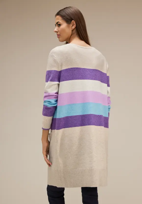 Street One Longcardigan mit Streifen
