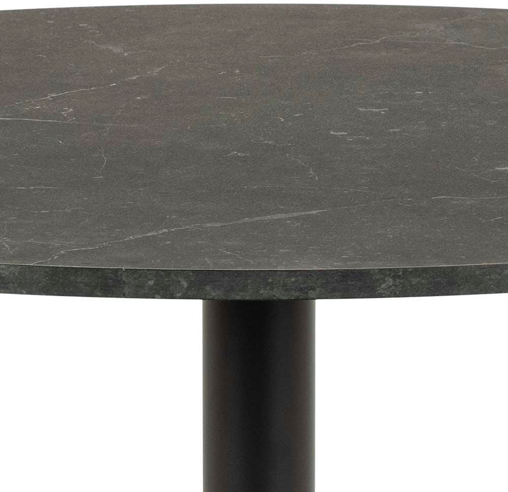 ACTONA GROUP Esstisch Ibiza (1-St), Esstisch rund Ø 110 cm, Schwarz, mit Trompeten Gestell, Tulpentisch