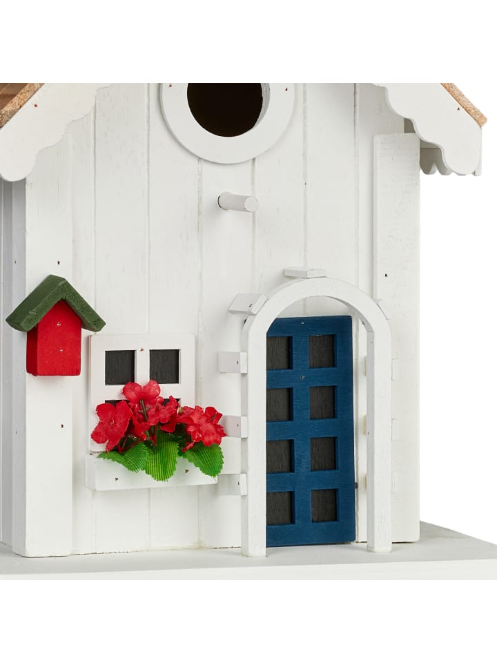 relaxdays Deko Vogelhaus in Bunt - (B)18 x (H)23,5 x (T)18 cm günstig kaufen onesize