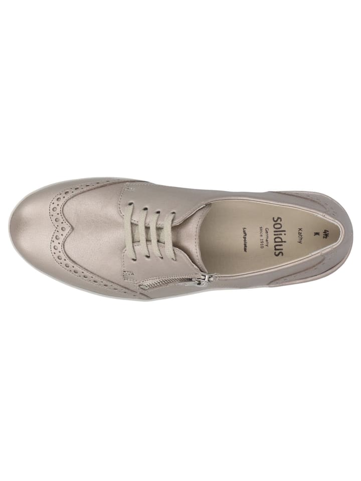 Solidus Damen- Schnürschuhe Kathy - Weite K in Beige günstig kaufen 44