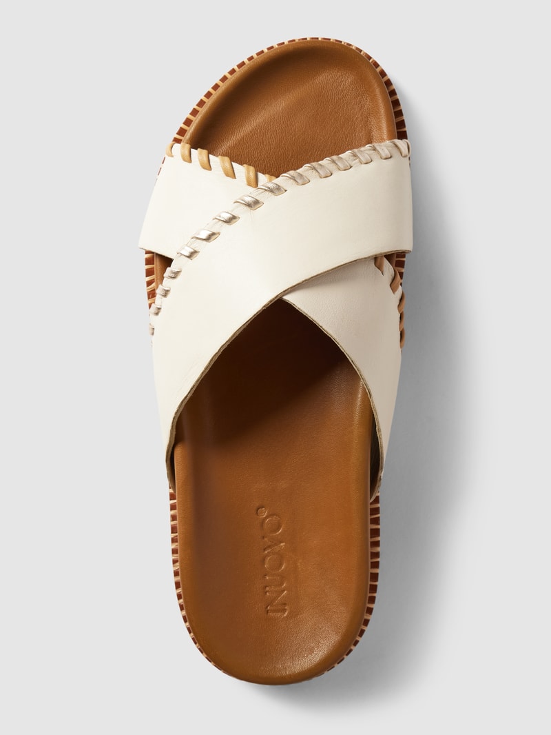 Sandalen mit Animal-print in sand