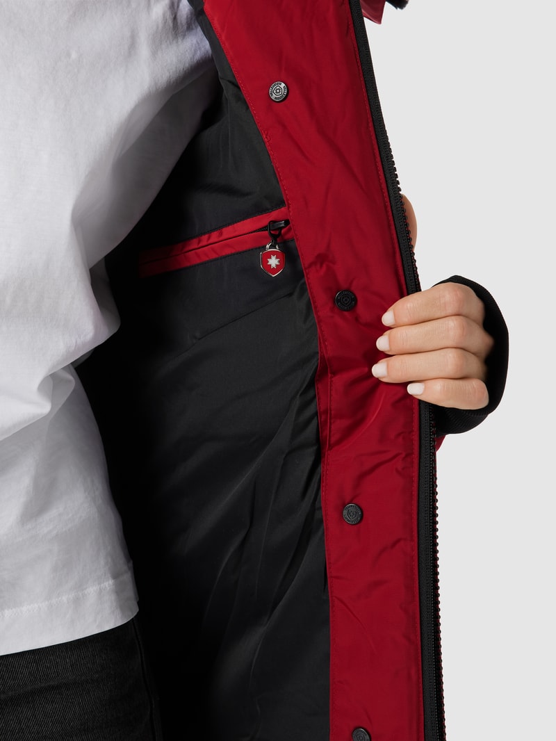 Tivana 382 Funktionsjacke mit Webpelz in dunkelrot