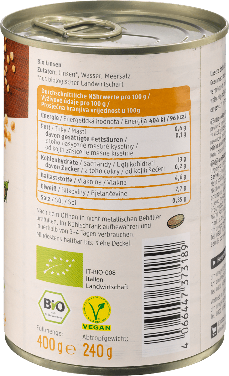 Braune Linsen, 240 g