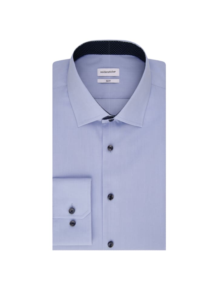 Seidensticker Business Hemd Slim in Mittelblau günstig kaufen