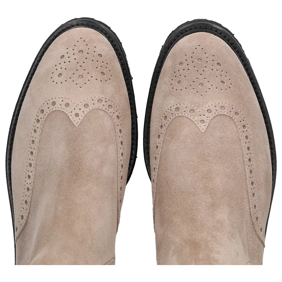 EN AVANT - Chelsea Boots D0600021-417 Veloursleder - beige