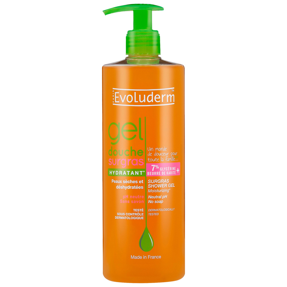 evoluderm Surgras Gel douche Hydratant - 500 ml