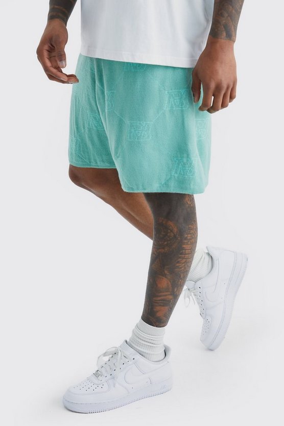 Lockere Shorts mit Monogram