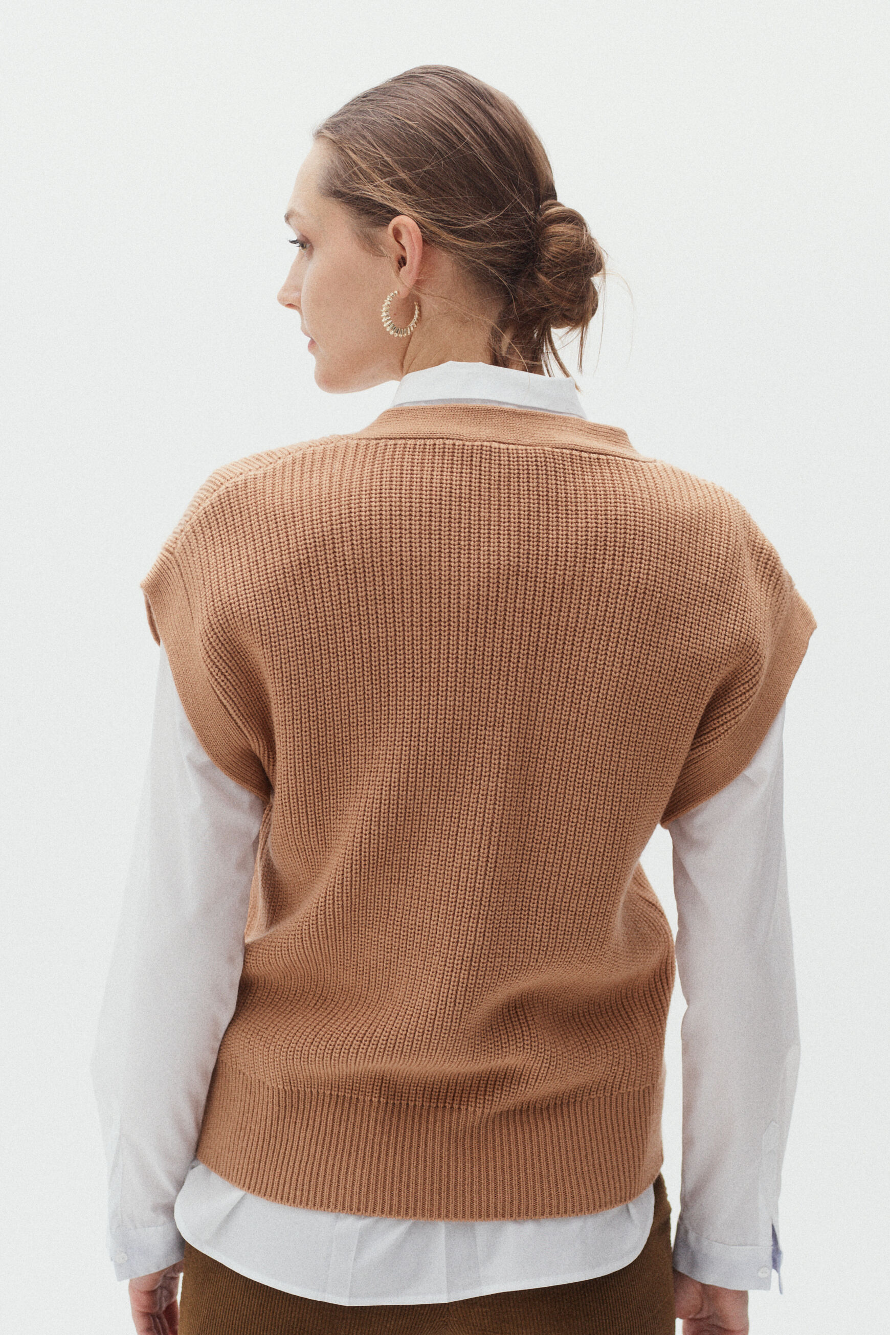 pull curtis camel femme