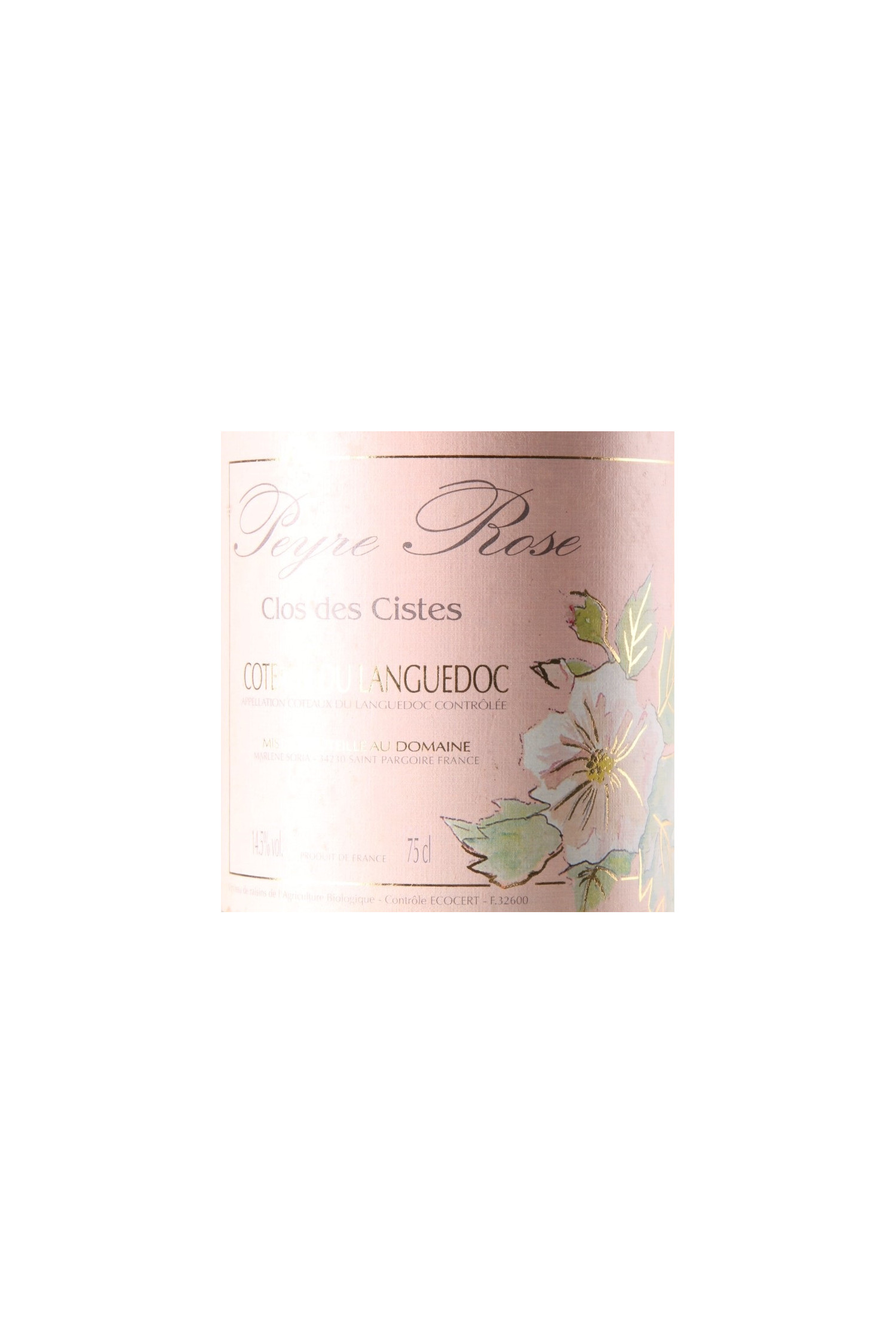 Domaine Peyre Rose Clos Des Cistes 1998, Coteaux du Languedoc