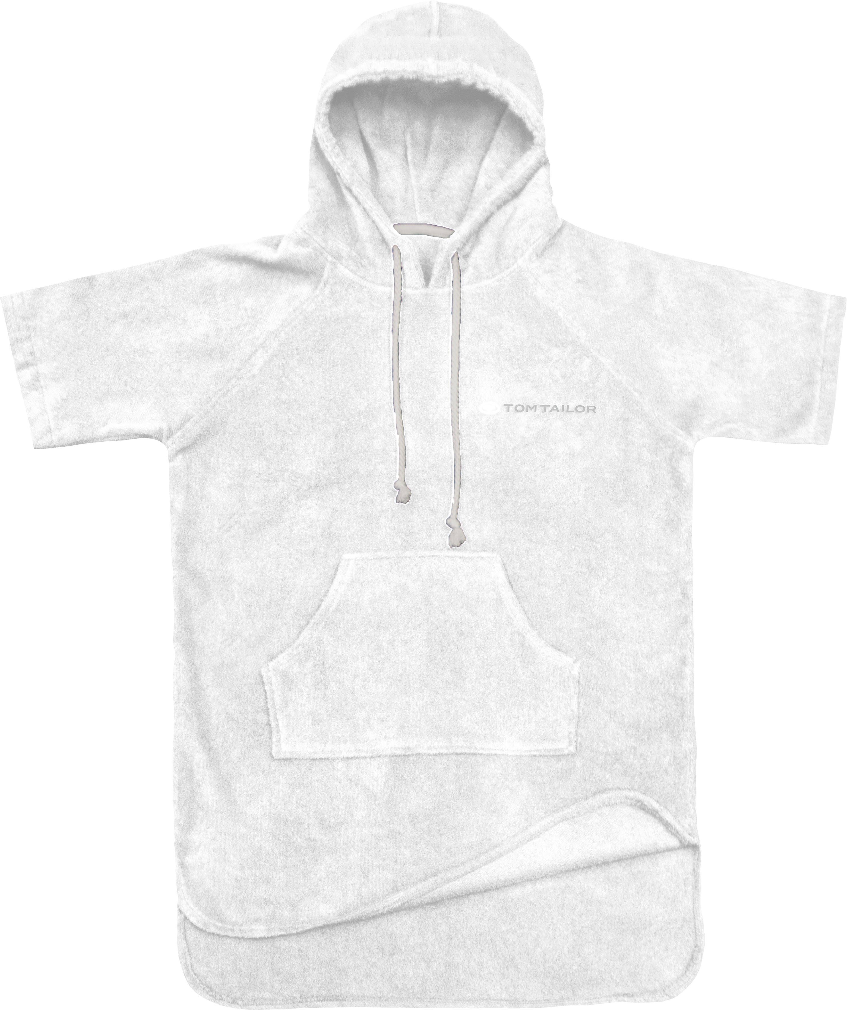 TOM TAILOR HOME Badeponcho Surf Poncho, Kurzform, Walkfrottier, Kapuze, ohne, mit Bauchtasche