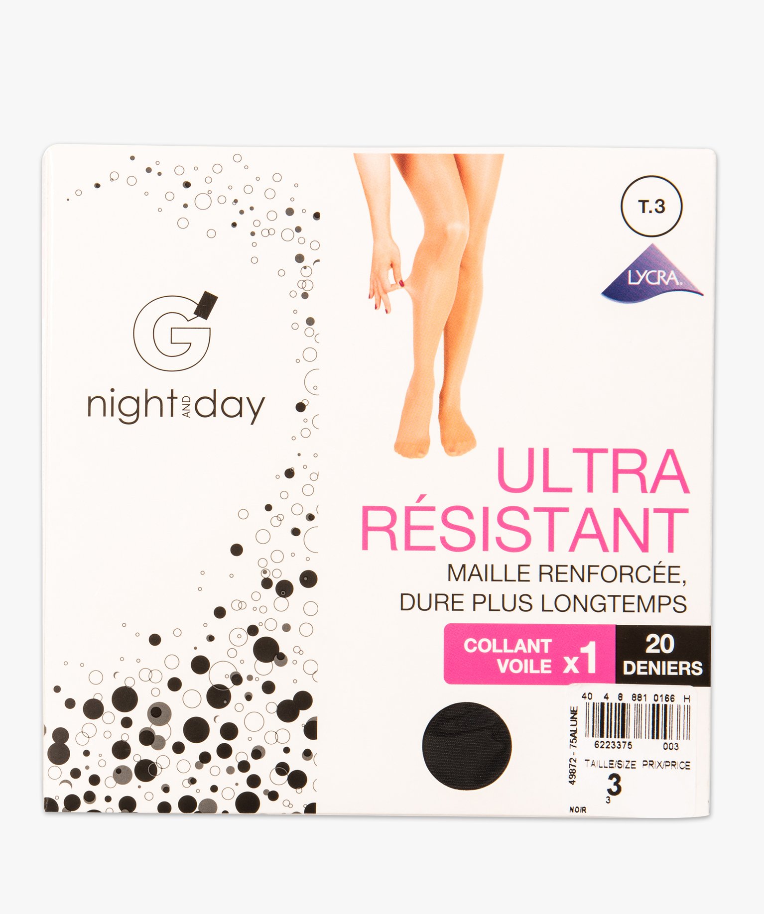 Collants voile transparent noir | GEMO