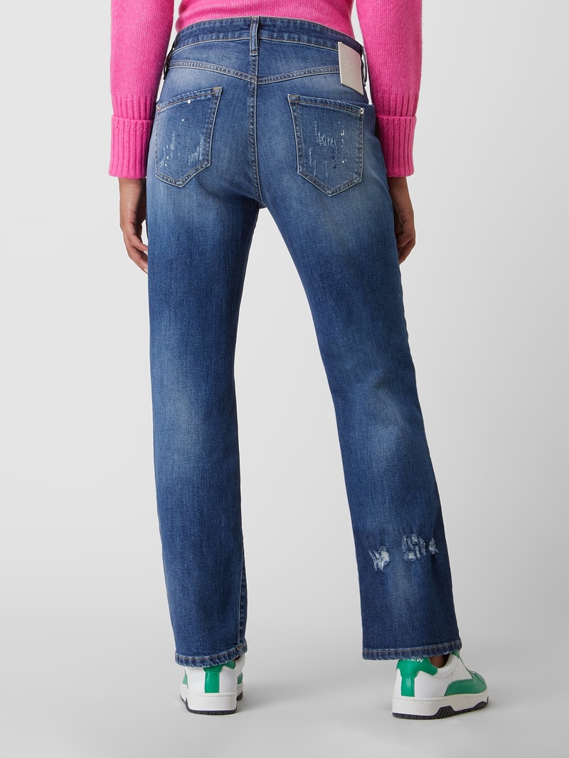 Boyfriend Fit Jeans mit Stretch-Anteil Modell 'Sunday' in blau