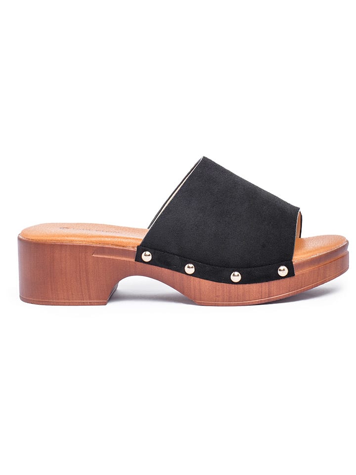 Foreverfolie Clogs in Schwarz günstig kaufen