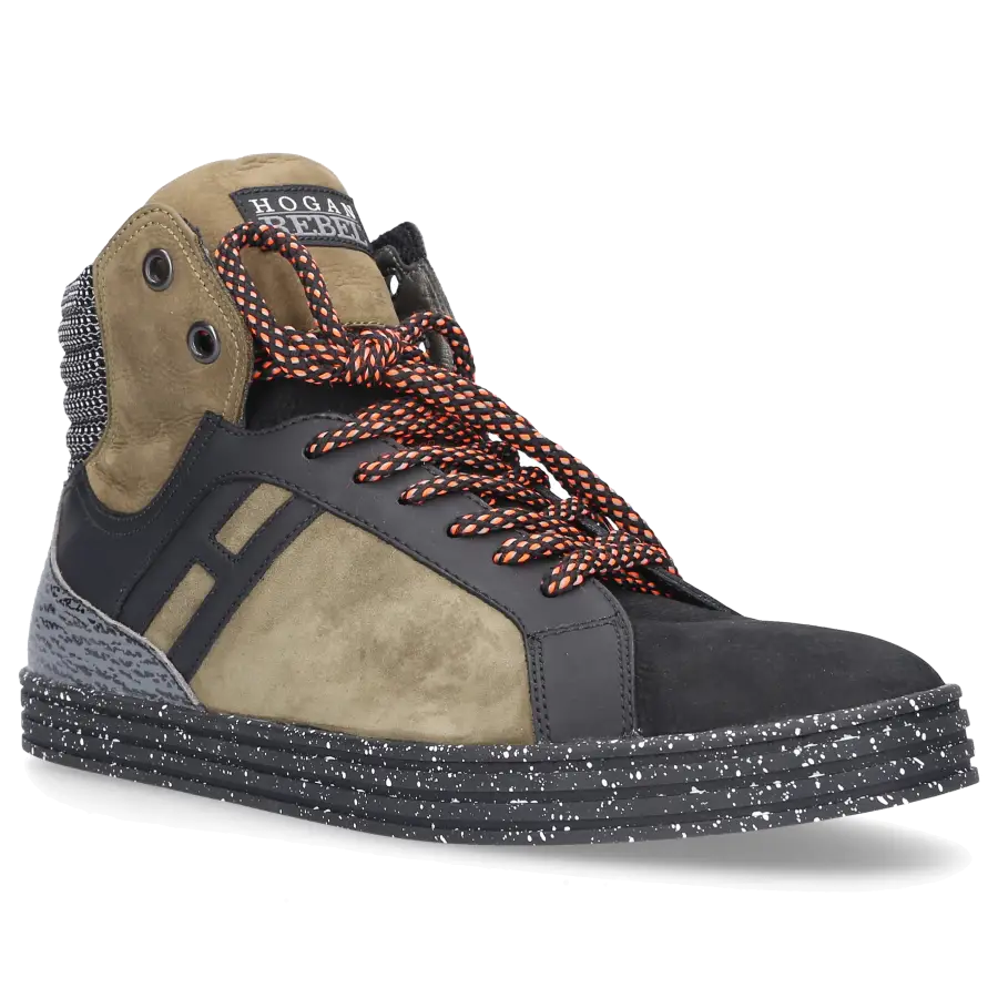 Hogan - Sneaker Leder R141 Veloursleder - grün
