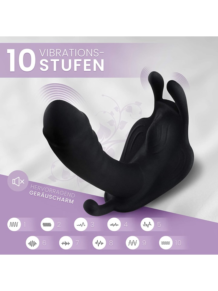 SAMORE Butterfly-Vibrator mit Fernbedienung in schwarz günstig kaufen onesize