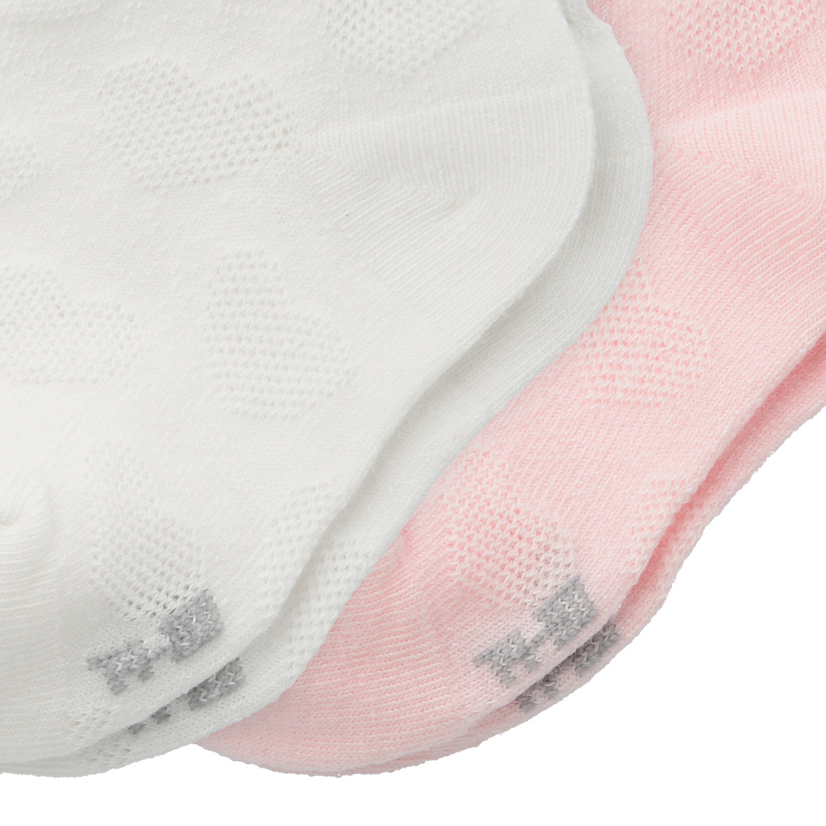 2 Paar Baby Sneaker-Socken mit Wellenbündchen
