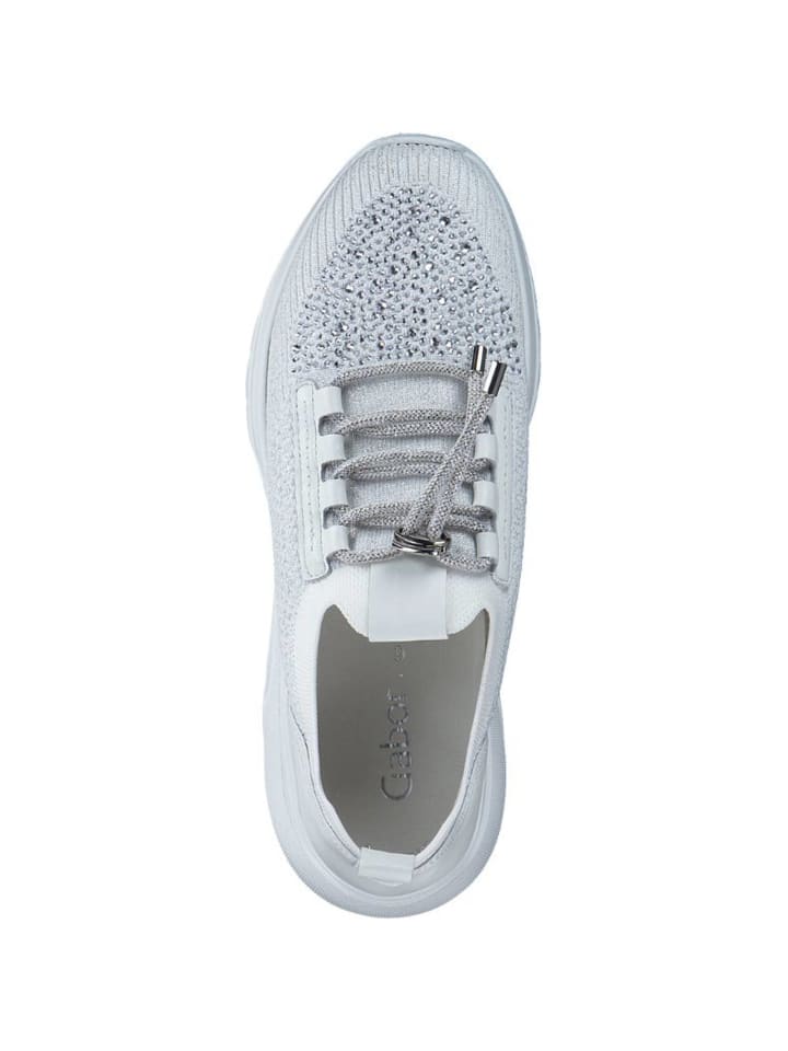 Gabor Fashion Schnürschuhe in weiss (Glitter) günstig kaufen