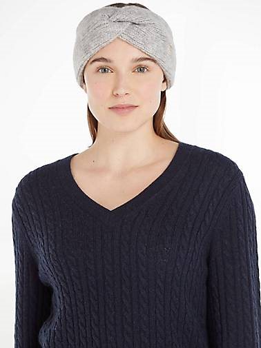 TOMMY HILFIGER Damen Stirnband mit Alpaka und Wolle TH TIMELESS HEADBAND