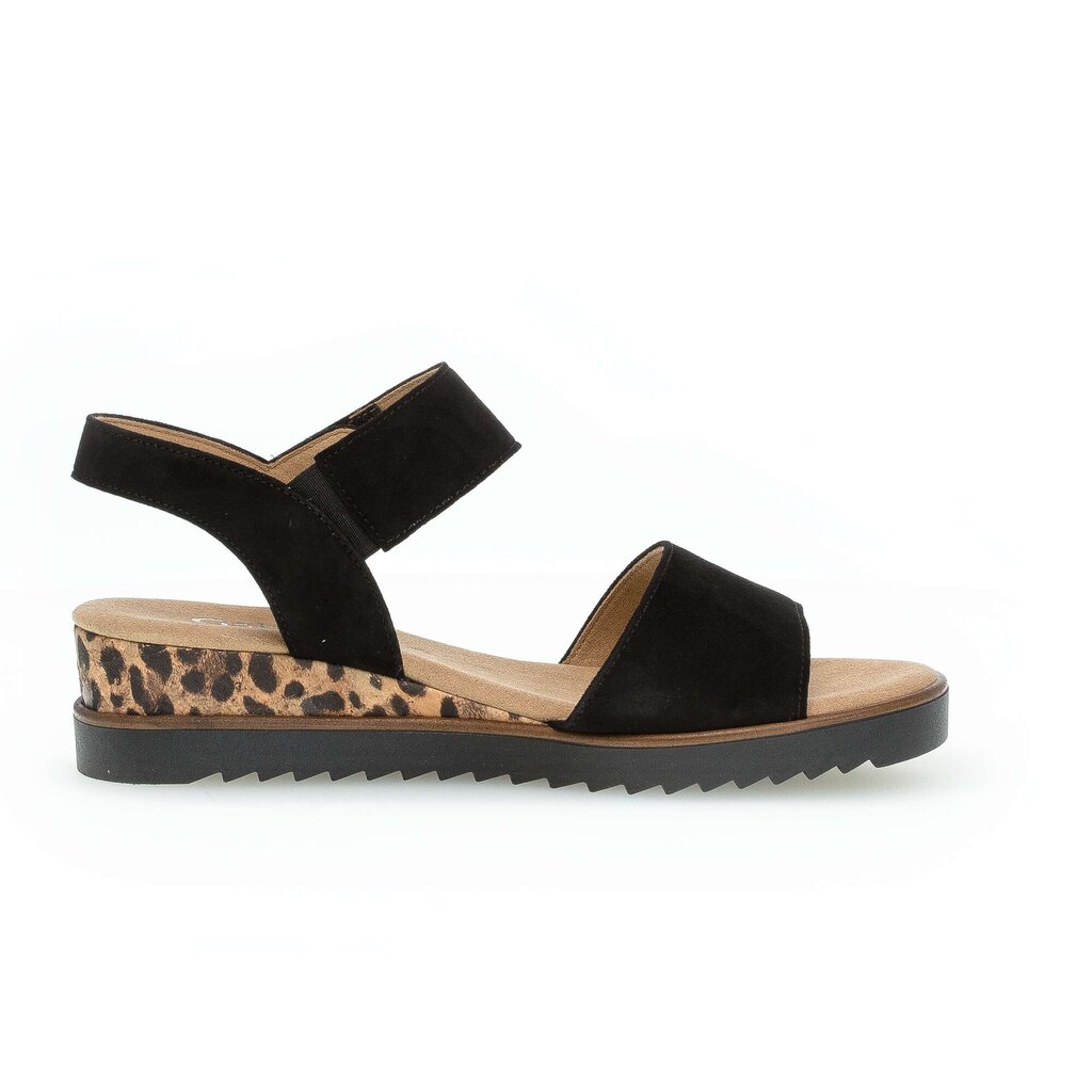 Gabor comfort Keilsandalette schwarz