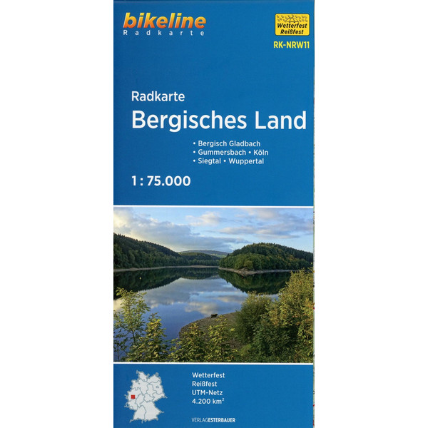 Radkarte Bergisches Land (RK-NRW11) - Fahrradkarte