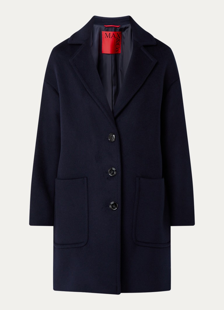 Max & Co Judy coat in wool blend with patch pockets
