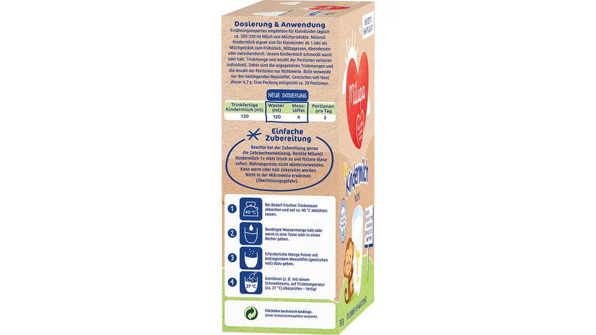Milupa Milumil Kindermilch 1+ ab 1 Jahr 550 g