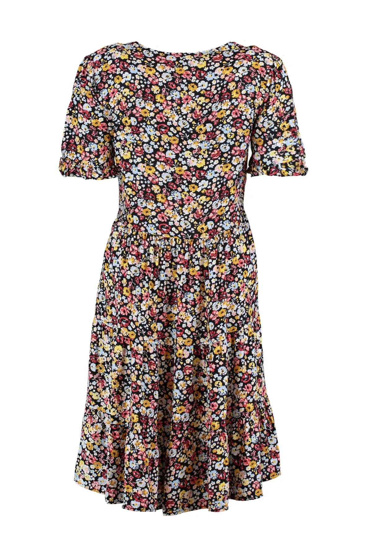 Trendyol Collection  Mehrfarbiges, gewebtes Kleid mit Blumenmuster TWOSS20EL2431