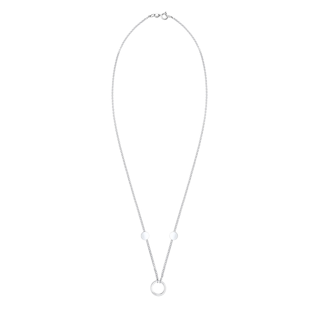 Elli Elli Collier Cercle Pendentif Figaro Basic Trend Collier Femme - (925/1000) Argen Bijoux