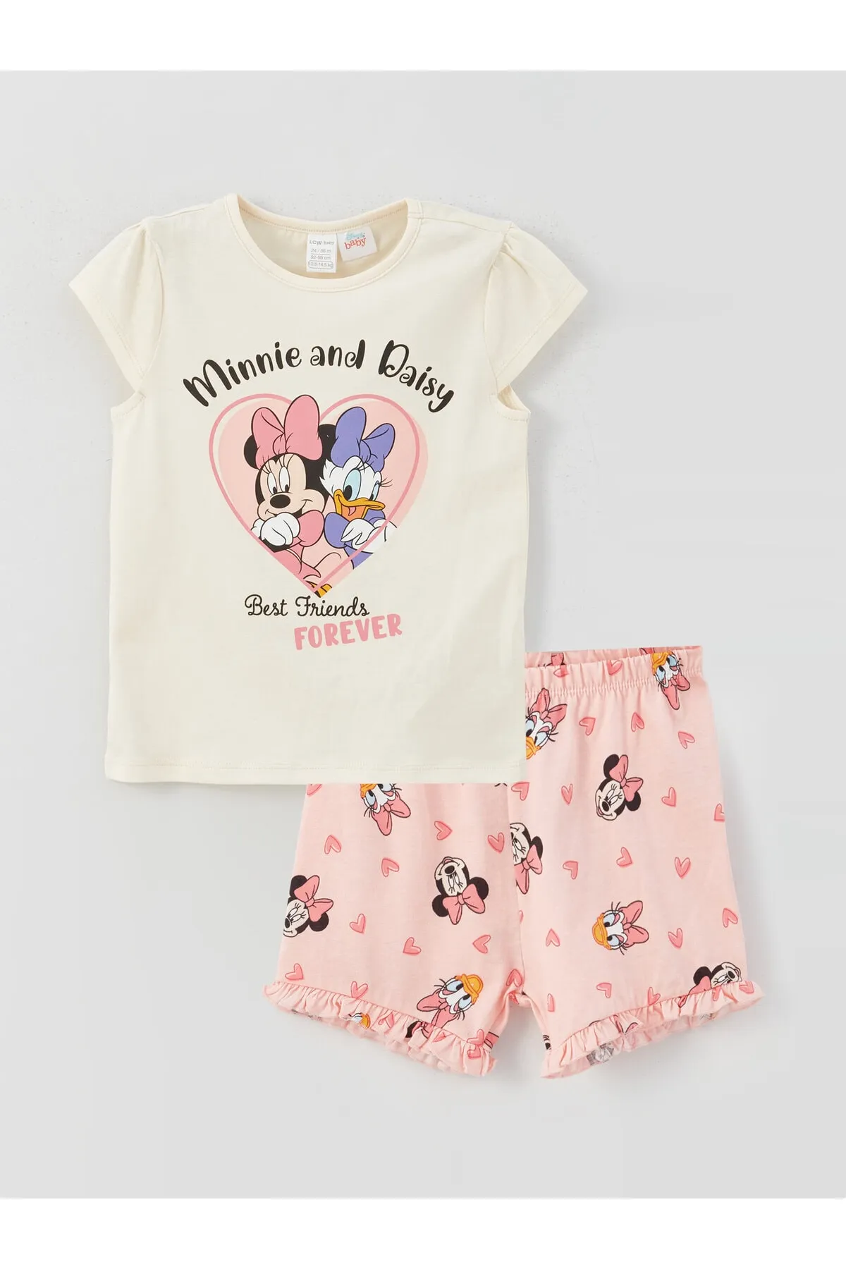 LC Waikiki  Pyjama-Set für Babys mit Rundhalsausschnitt und Disney-Aufdruck