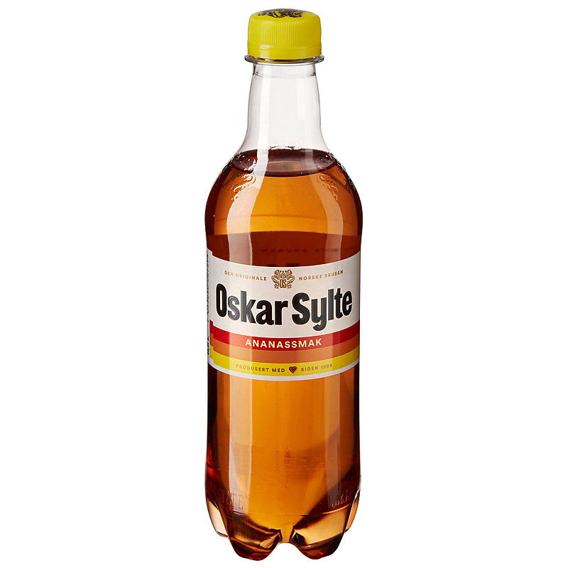 Oscar Sylte Ananasbrus 0,5 liter, Oskar Sylte
