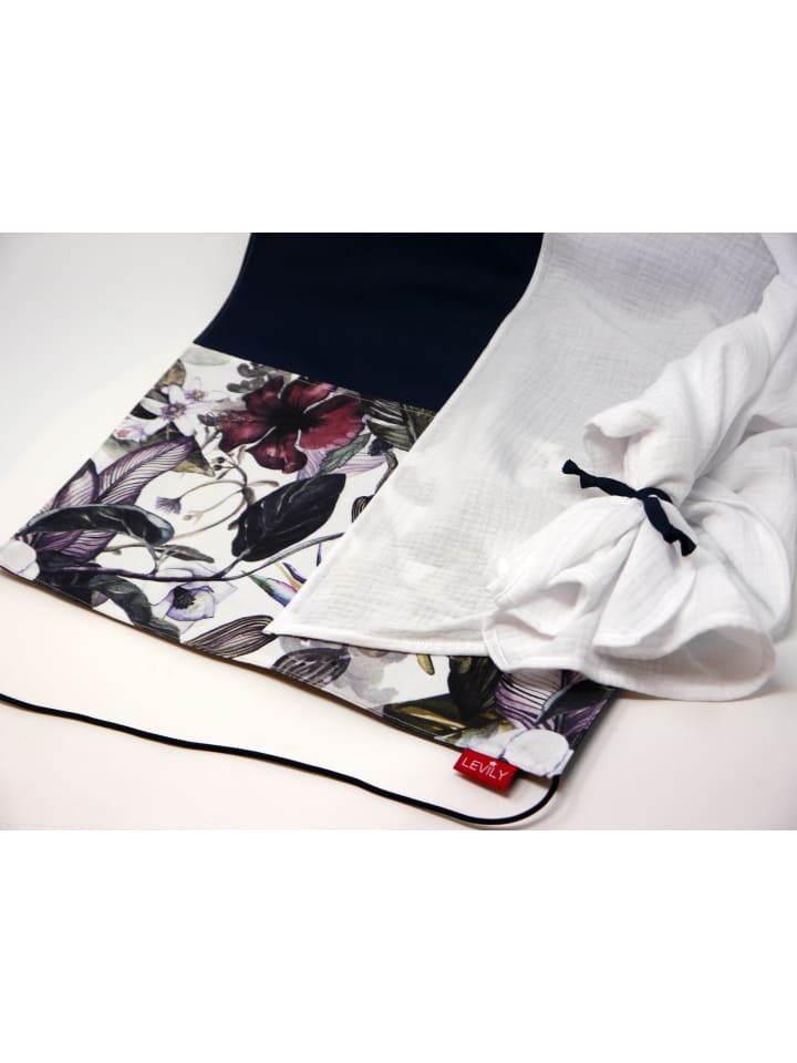 levily - Manufaktur babyfroh  Sonnensegel Sonnenschutz Floral Strolls/Dunkelblau günstig kaufen onesize