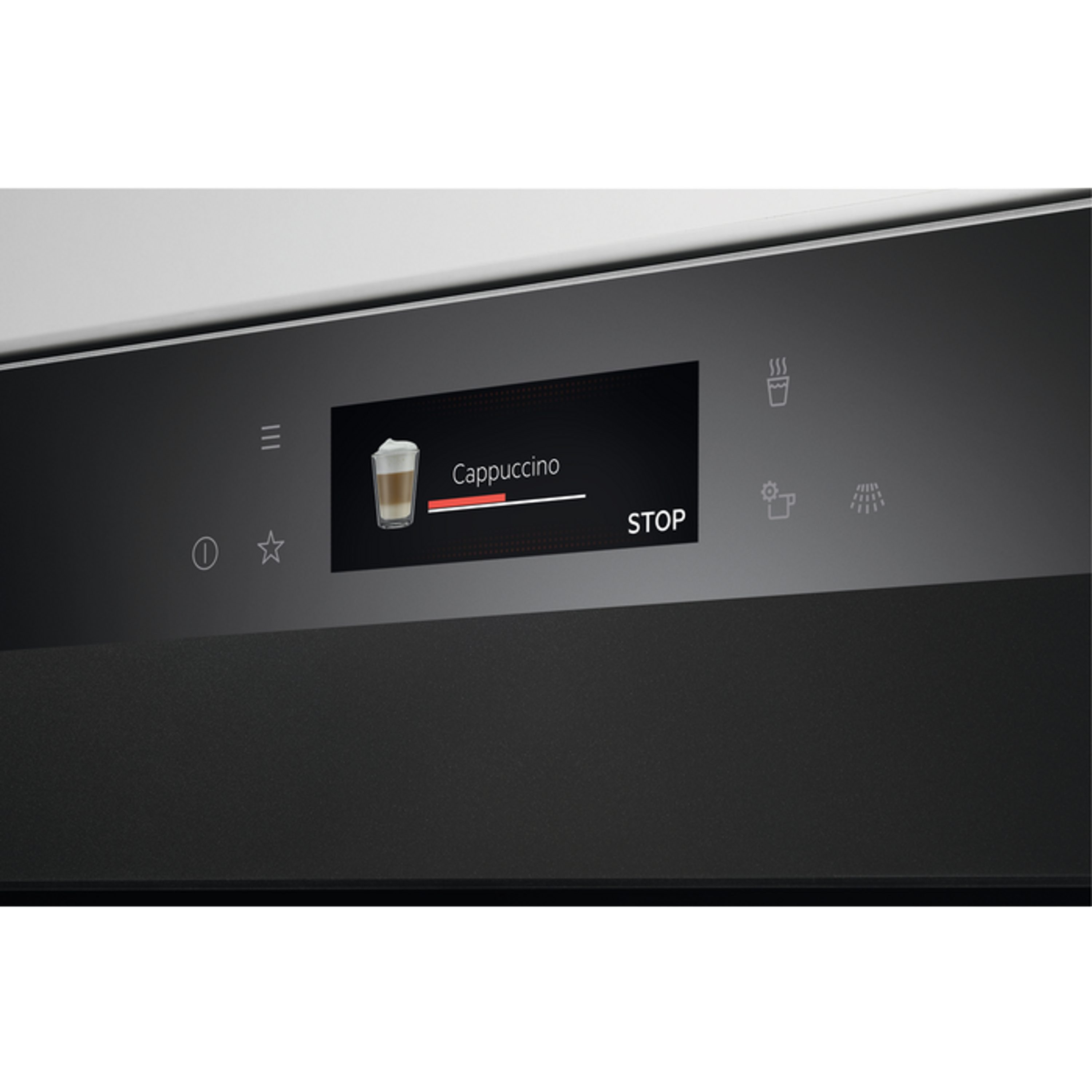AEG Einbau-Kaffeevollautomat KKA894500T, Matt Black, Latte-Macchiato und Cappuccino-Funktion