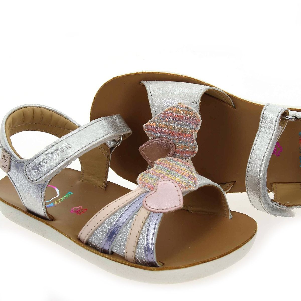 Shoopom  GOA HEART - argent multi