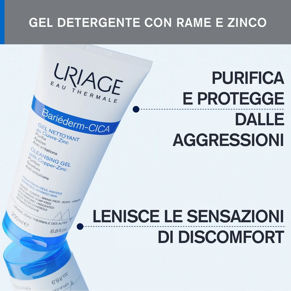 BARIÉDERM-CICA Gesichts- und Körperreinigungsgel – Bade- und Duschgel, Gesichtsreinigungsgel