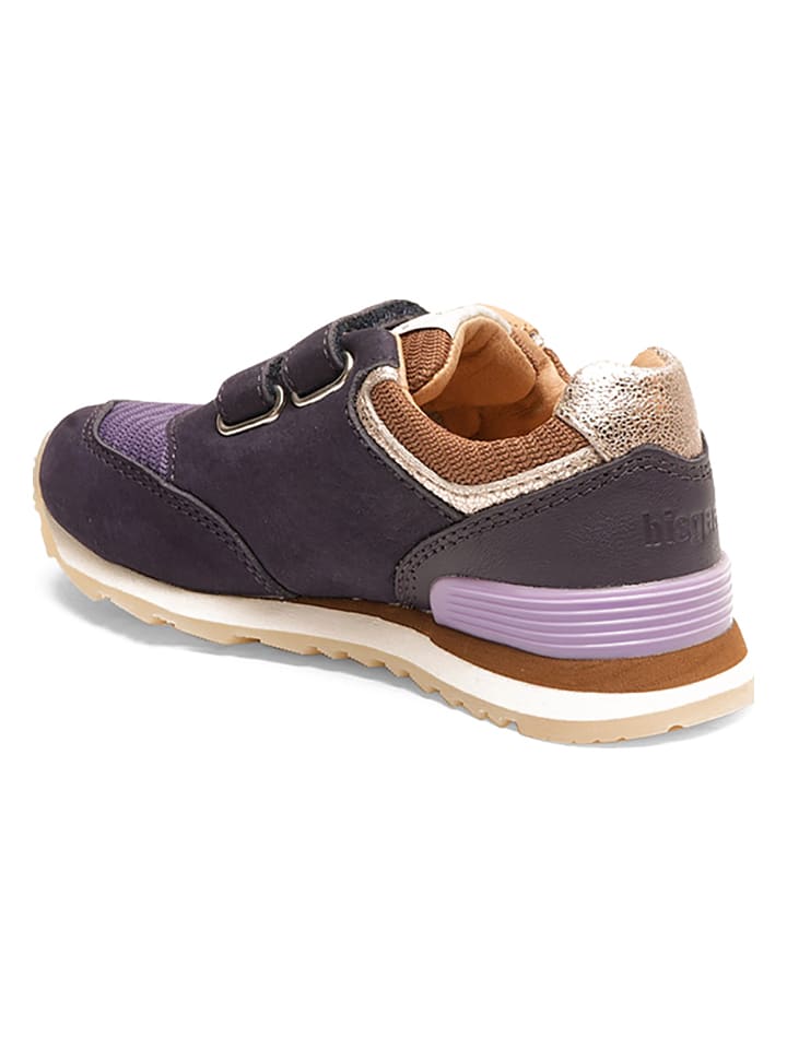 bisgaard Leder-Sneakers in Lila günstig kaufen