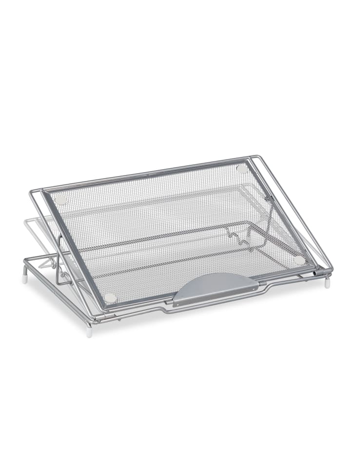relaxdays Laptopständer in Silber - (B)37 x (H)14,5 x (T)25 cm günstig kaufen onesize