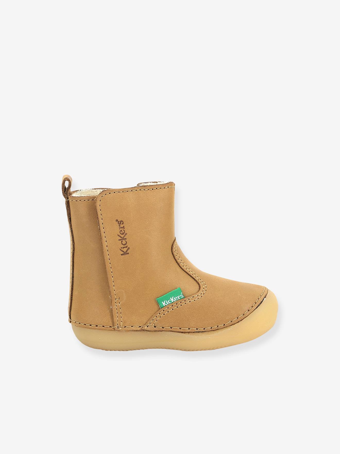 Kickers Jungen Baby Lauflernboots SOCOOL CHO KICKERS - camelfarben