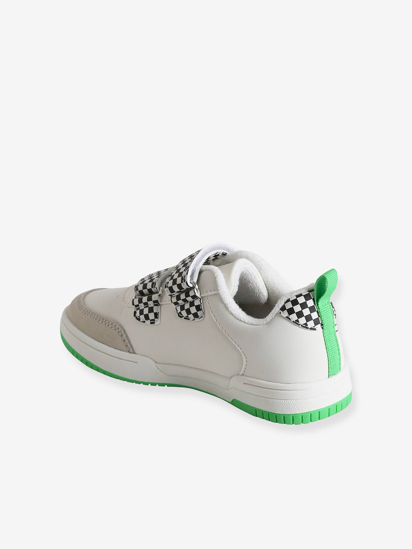 Vertbaudet Jungen Sneakers mit Klettverschluss - weiß