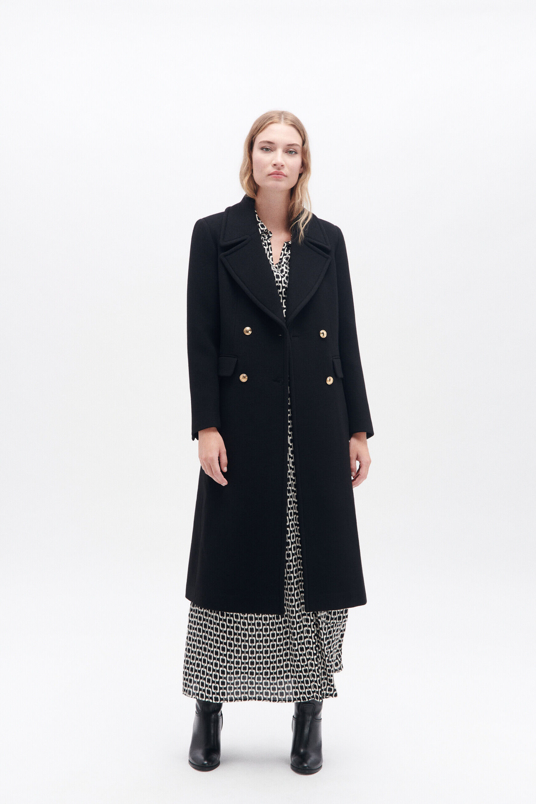 Manteau guimo noir femme