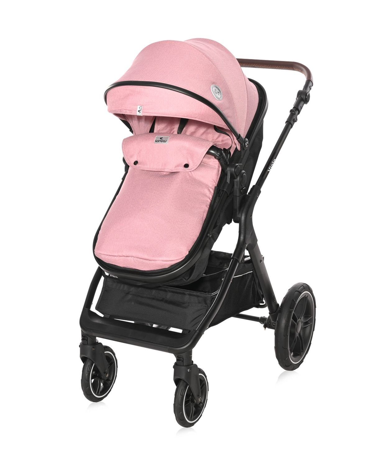 Lorelli Kombi-Kinderwagen Kombikinderwagen 2 in 1 Viola, bis 22 kg, Sportsitz umbaubar Wickeltasche