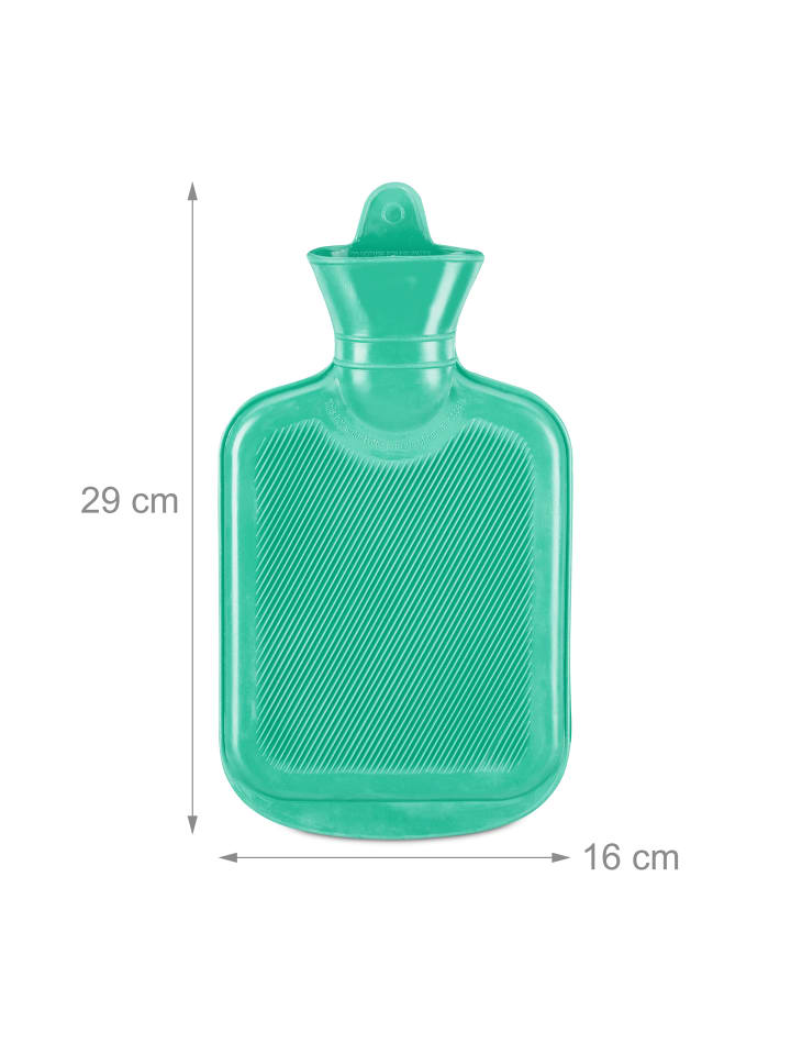 relaxdays Wärmflasche in Türkis - 1 Liter günstig kaufen onesize